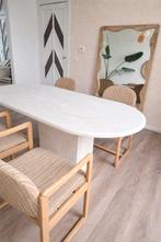 Vintage Traventin eettafel, Ophalen, Zo goed als nieuw