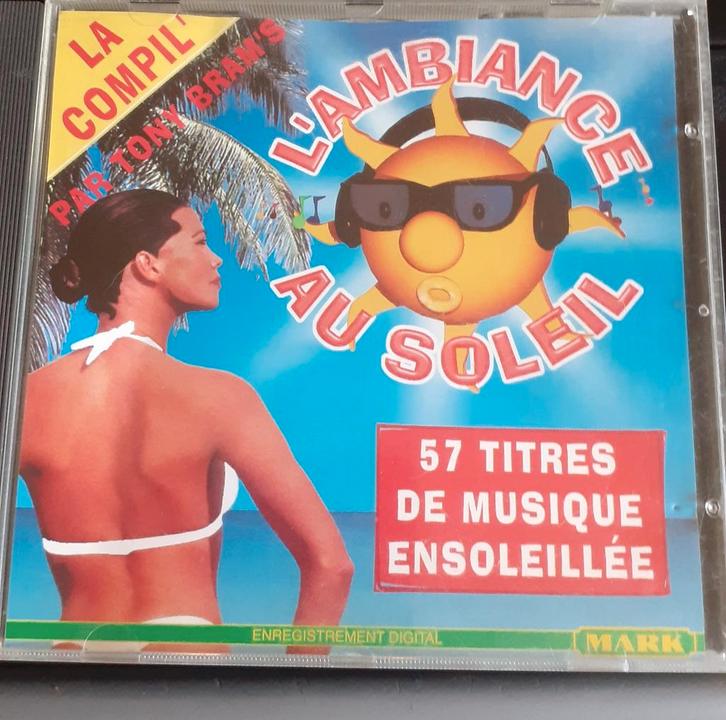 cd compilation l'ambiance au soleil (x2024), CD & DVD, CD | Compilations, Utilisé, Autres genres, Enlèvement ou Envoi