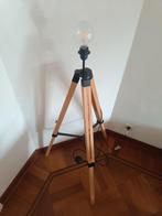 Grand et petit lampadaire, Maison & Meubles, Lampes | Lampadaires, Comme neuf, Industrieel, Bois, Enlèvement