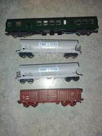 Lot 4 wagons SNCB/NMBS Lima Jouef, Gebruikt, Gelijkstroom, Wagon, Ophalen of Verzenden