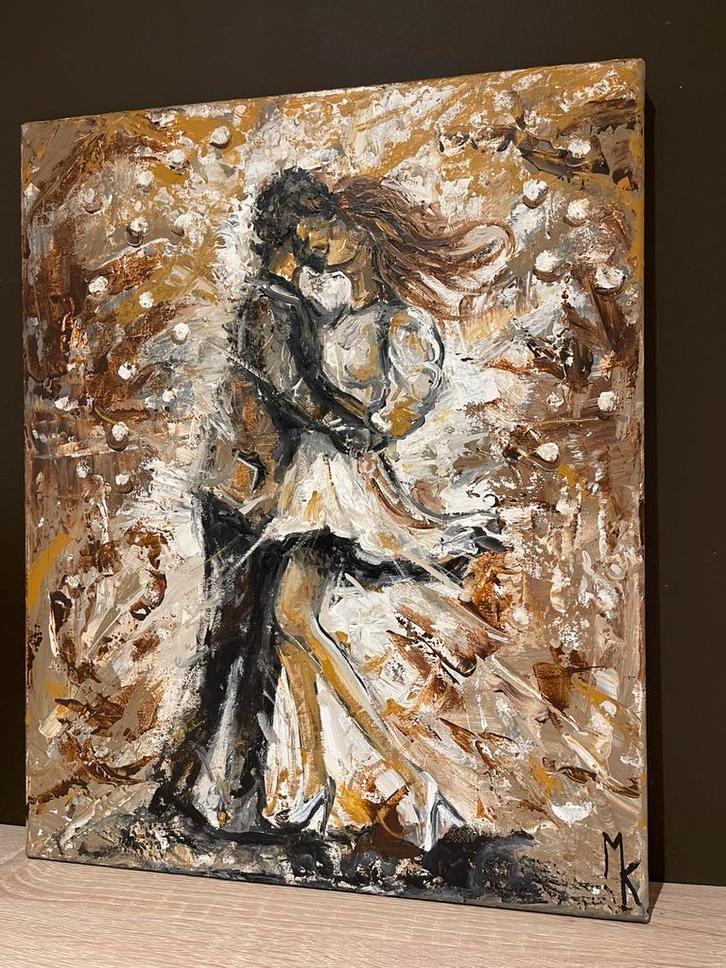 Moderne en originele abstracte schilderijen Mk Art, Antiek en Kunst, Kunst | Schilderijen | Abstract, Ophalen of Verzenden