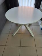 Salontafel rond wit, Huis en Inrichting, Tafels | Salontafels, Ophalen, Zo goed als nieuw, Rond