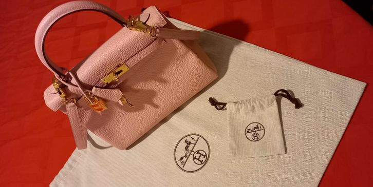 Hermes Kelly 25, Handtassen en Accessoires, Tassen | Damestassen, Nieuw, Handtas, Roze, Ophalen