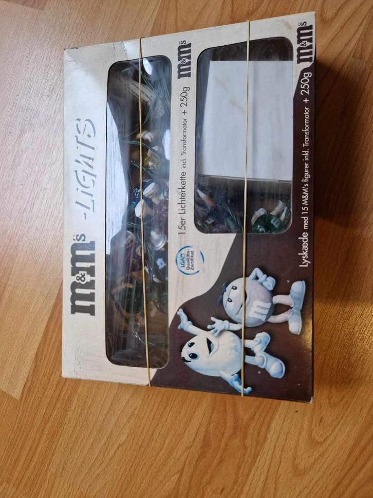 Guirlande Noel Vintage M&M's dans emballage d' origine, Collections, Marques & Objets publicitaires, Neuf, Emballage, Enlèvement