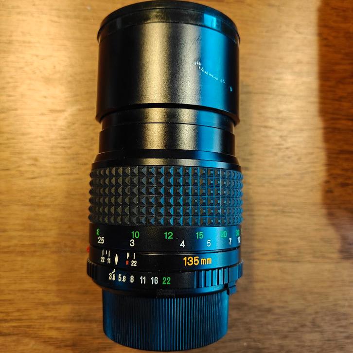 Minolta Tele ROKKOR 135 mm f3.5-lens voor MD Sr-vatting, Audio, Tv en Foto, Foto | Lenzen en Objectieven, Gebruikt, Telelens, Ophalen