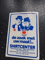 Sticker Antwerpen Shirt center Laurel & Hardy, Ophalen of Verzenden, Zo goed als nieuw, Film, Tv of Omroep