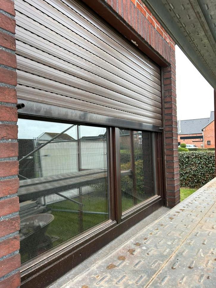 Houten ramen met dubbele beglazing, Doe-het-zelf en Bouw, Glas en Ramen, Gebruikt, Gevelraam of Ruit, Ophalen