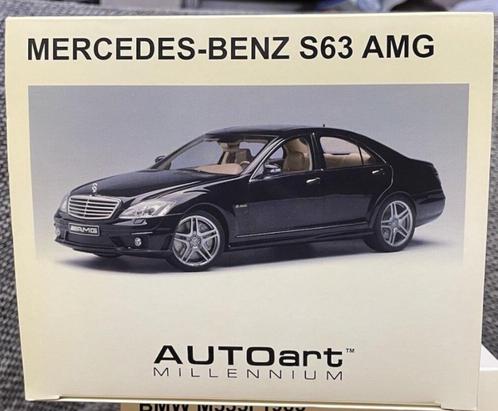 AUTOart W221 S63 AMG S-Klasse Mercedes Modellauto Benz 1:18, Hobby en Vrije tijd, Modelauto's | 1:18, Zo goed als nieuw, Auto