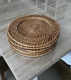 6 kwalitatieve rieten ronde placemats, Ophalen, Nieuw, Rond, Riet