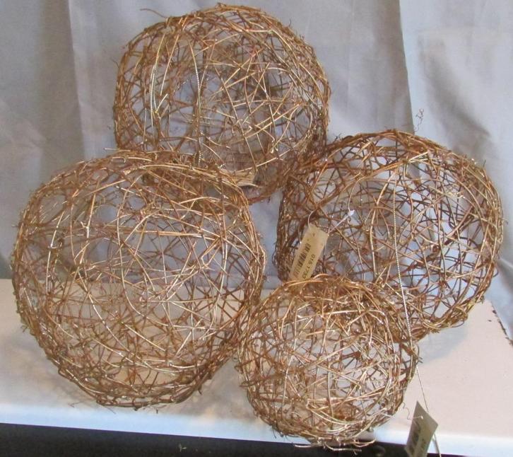 Houten decoratie - bollen - ref. 015.1733, Divers, Noël, Neuf, Enlèvement ou Envoi