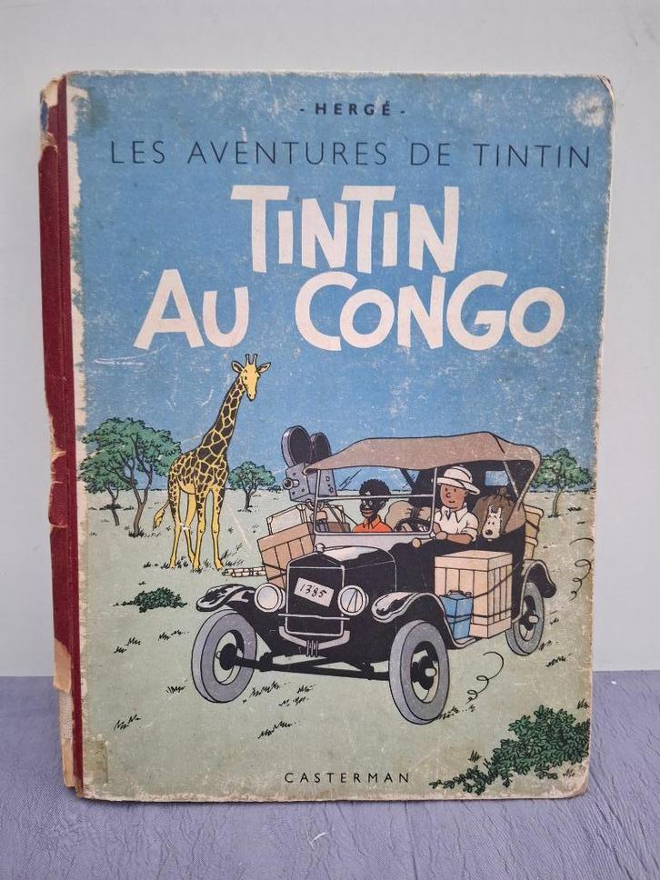 KUIFJE IN CONGO B&W DR 1942 A18 HERGE CASTERMAN, Boeken, Stripverhalen, Ophalen of Verzenden