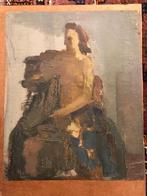 Peinture à l'huile d'Albert van dijk, œuvre unique et signée, Antiquités & Art, Enlèvement ou Envoi