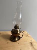 Antieke koperen olie lamp, Antiek en Kunst, Ophalen