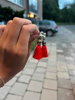 Marokaanse feesftelijke rode oorbellen, Overige materialen, Hangers, Zo goed als nieuw, Rood