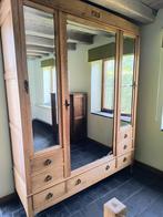 Massief eiken vintage kleerkast, Ophalen, Gebruikt, 200 cm of meer, 150 tot 200 cm