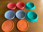 Tupperware bordjes (peuters), Ophalen of Verzenden, Gebruikt, Blauw, Overige typen