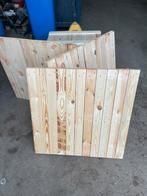 Houten tegels 80x80cm houtdikte 17mm vlonders naaldhout hout, Bricolage & Construction, Bois & Planches, Comme neuf, Enlèvement ou Envoi