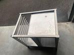 Inox onderstel voor steamer/oven, Zakelijke goederen, Horeca | Meubilair en Inrichting, Ophalen, Gebruikt, Complete inventaris