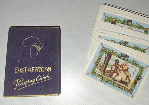 vintage oud kaartspel OOST-AFRIKA COMPLEET, Antiek en Kunst, Kunst | Tekeningen en Fotografie, Ophalen