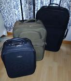 Set van 2 valiezen, Handtassen en Accessoires, Koffers, Ophalen, Zo goed als nieuw, Zacht kunststof, Uitschuifbare handgreep