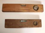 2 antieke/ vintage houten waterpassen, Ophalen of Verzenden