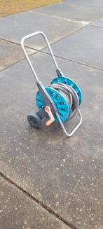 Tuinslang met oprolwagen, Tuin en Terras, Ophalen, Zo goed als nieuw, Tuinslang