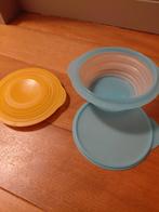Tupperware Mini-Max duo, Huis en Inrichting, Keuken | Tupperware, Ophalen of Verzenden, Zo goed als nieuw, Blauw, Bak of Kom