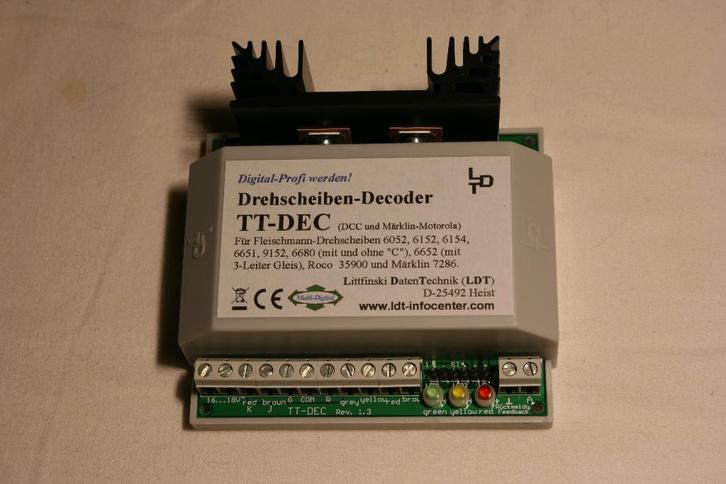 Littfinski TT-DEC Draaischijf decoder, Hobby en Vrije tijd, Modeltreinen | H0, Zo goed als nieuw, Overige typen, Overige merken