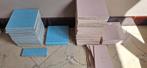 Retro vintage tegels - 15 x 15 cm - 25 blauwe en 40 roze, Doe-het-zelf en Bouw, Tegels, Ophalen, Zo goed als nieuw