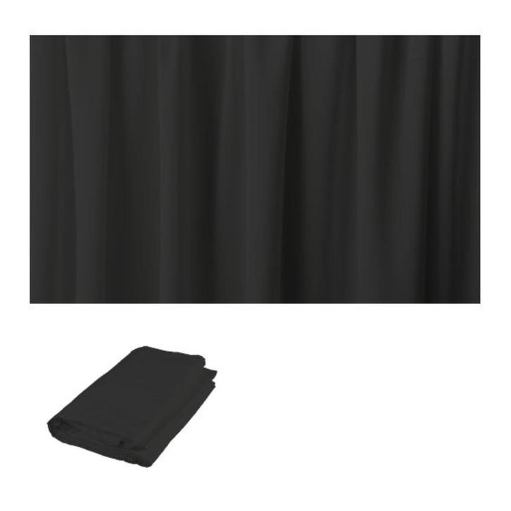 Nieuwe Backdrop vlamwerend zwart 3m x 4m, Muziek en Instrumenten, Licht en Laser, Nieuw, Licht, Geluidgestuurd, Kleur, Stroboscoopeffect
