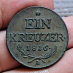 Empire Austria - 1 Kreuzer 1816 A - Uitstekende conditie, Ophalen of Verzenden, Oostenrijk, Losse munt