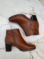 cognac enkellaarzen SPROX  40, Kleding | Dames, Schoenen, Bruin, Lage of Enkellaarzen, Ophalen of Verzenden, Zo goed als nieuw