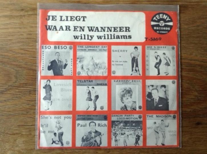 single willy williams, Cd's en Dvd's, Vinyl Singles, Single, Nederlandstalig, 7 inch, Ophalen of Verzenden