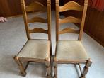 2 Vintage stoelen, Ophalen of Verzenden, Gebruikt, Hout, Twee