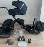 Stokke Xplory X Rich Black kinderwagen 3-in-1Complete Set, Kinderen en Baby's, Kinderwagens en Combinaties, Verstelbare duwstang