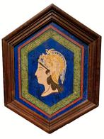 Stenen paneel met Romeinse figuur., Ophalen of Verzenden