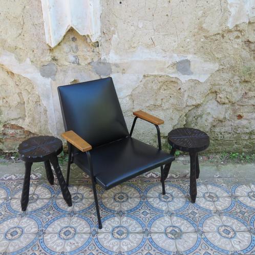 Fauteuil "Robert" de Pierre Guariche pour Meurop 1962, Antiquités & Art, Curiosités & Brocante, Enlèvement