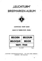 België  album Leuchtturm 1849/1944 leeg met kristallen, Verzenden, Verzamelalbum