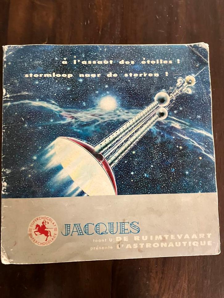 Album  rétro « a l’assault des etoiles» Jacques, Livres, Livres d'images & Albums d'images, Comme neuf, Enlèvement ou Envoi
