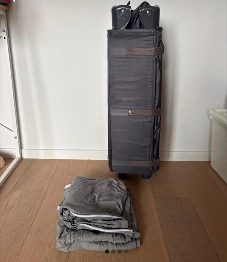 Reisbedje peiter Quax leeuw, Kinderen en Baby's, Babywiegjes en Ledikanten, Zo goed als nieuw, Reisbedje, Ophalen