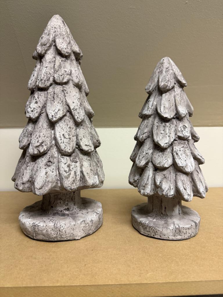 Beelden kerstbomen (2 stuks), Divers, Noël, Comme neuf, Enlèvement ou Envoi