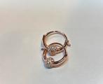 Pandora Creolen Oorbellen Rosé Goud ZGAN, Handtassen en Accessoires, Oorbellen, Ophalen of Verzenden, Zo goed als nieuw, Goud