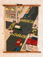 Affiche de circulation scolaire des années 50, Enlèvement, Vues de Villes ou de Villages