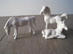 Chevaux miniatures porcelaine blanche, Antiquités & Art, Enlèvement ou Envoi