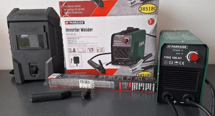 laspost 100A  / 2mm, 1x gebruikt, Doe-het-zelf en Bouw, Gereedschap | Lasapparaten, Zo goed als nieuw, Inverter, Minder dan 150 ampère