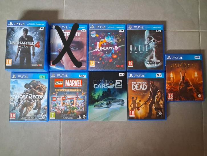 PS4 Games (Zie omschrijving), Games en Spelcomputers, Games | Sony PlayStation 4, Zo goed als nieuw, Ophalen of Verzenden