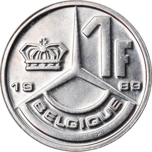 BELGIQUE... 1 FRANC acier (Française) année 1989 NEUVE, Postzegels en Munten, Munten | België, Losse munt, Metaal, Verzenden