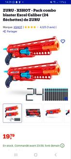 ZURU - XSHOT - Pack combo blaster Excel Caliber (24 fléchett, Ophalen of Verzenden, Nieuw