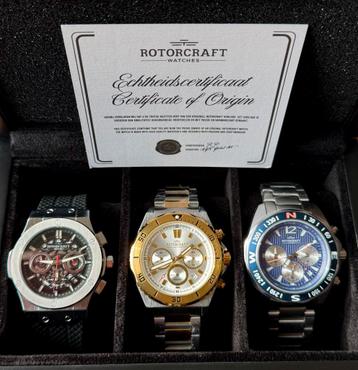 HORLOGEBOX ROTORCRAFT T.W.V.1597€! 💯%ORIGINEEL, NIEUW! beschikbaar voor biedingen