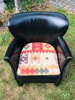 Zeldzame lederen Vintage Professor fauteuil, Antiek en Kunst, Ophalen